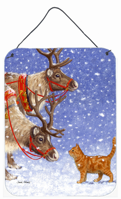 Reindeers & Cat Wall and Door Hanging Prints