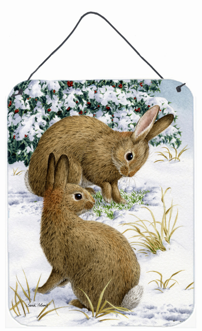 Rabbit Searching For Grass In The Snow Wall and Door Hanging Prints