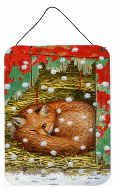 Fox Sleeping In The Snow Wall and Door Hanging Prints