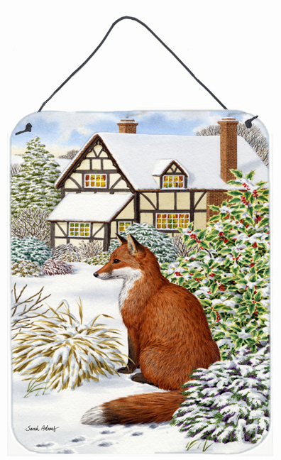 Fox By The Cottage Wall and Door Hanging Prints