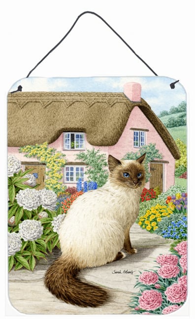 Birman Cat And Cottage Wall and Door Hanging Prints