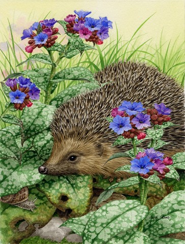 Hedgehog Flag Garden Size