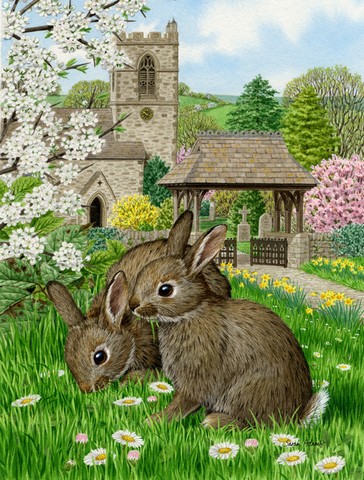 Leveret Bunny Rabbit Flag Garden Size