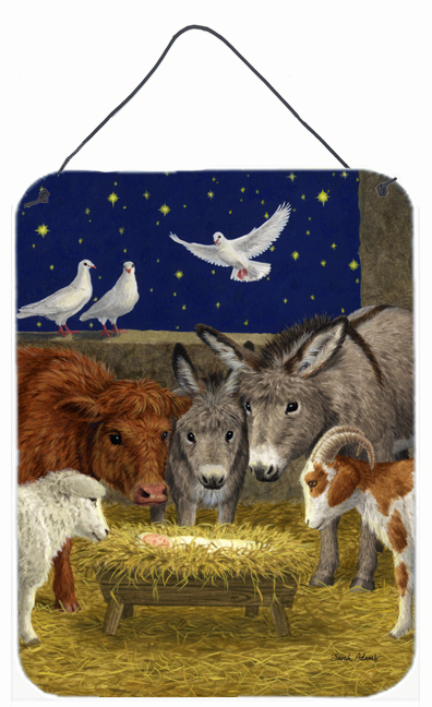 Nativity Scene With Just Animals Wall and Door Hanging Prints