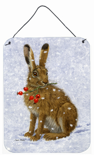 Rabbit Hare & Rosehips Wall and Door Hanging Prints