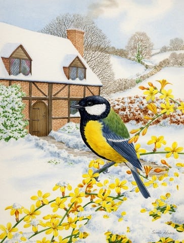 Great Tit Flag Garden Size
