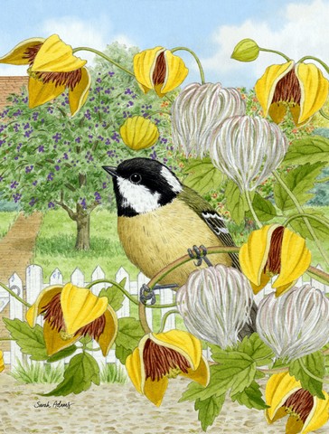 Coal Tit Flag Garden Size