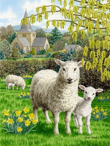 Sheep Flag Canvas House Size