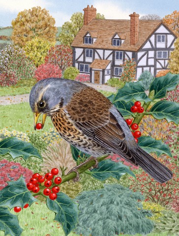 Fieldfare Flag Canvas House Size