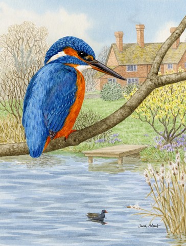 Kingfisher Flag Canvas House Size