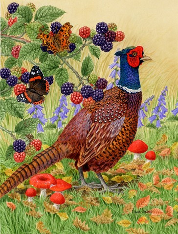 Pheasant Flag Canvas House Size