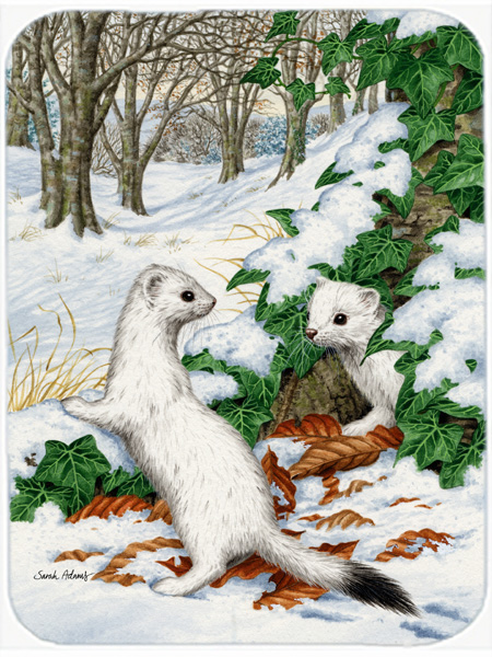 Picture of Carolines Treasures ASA2042LCB Stoats Short-Tailed Weasel Glass Cutting Board- Large