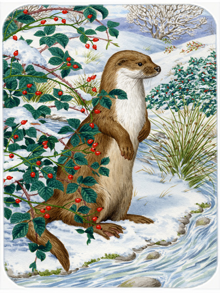Picture of Carolines Treasures ASA2047LCB Otter Glass Cutting Board- Large