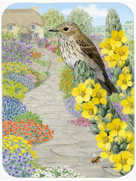 Picture of Carolines Treasures ASA2095LCB Spotted Flycatcher Glass Cutting Board- Large