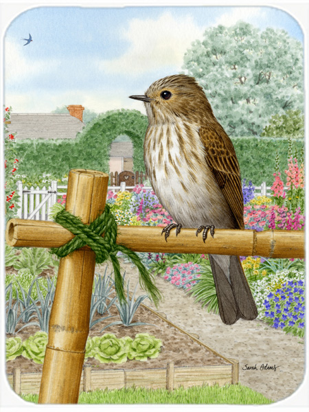 Picture of Carolines Treasures ASA2100LCB Spotted Flycatcher Glass Cutting Board- Large