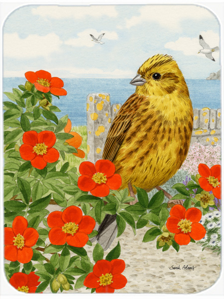 Picture of Carolines Treasures ASA2107LCB Yellowhammer Glass Cutting Board- Large