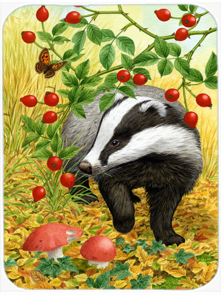 Picture of Carolines Treasures ASA2135LCB Badger Glass Cutting Board- Large