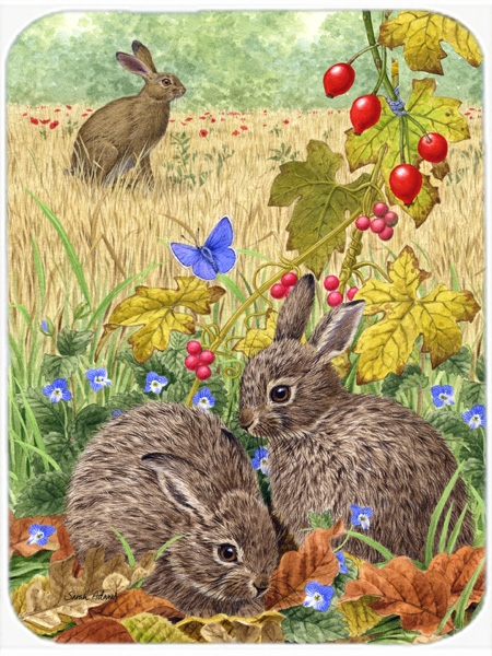 Picture of Carolines Treasures ASA2140LCB Leverets And Rabbit Glass Cutting Board- Large