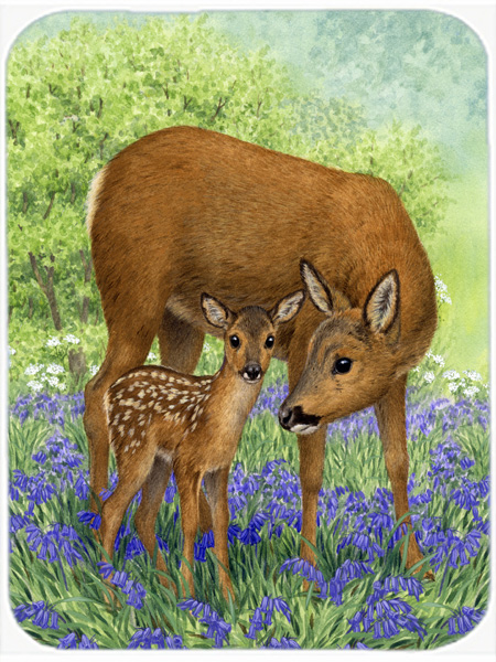 Picture of Carolines Treasures ASA2151LCB Deer & Fawn Glass Cutting Board- Large
