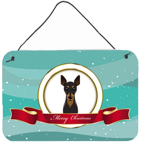 Min Pin Merry Christmas Wall and Door Hanging Prints