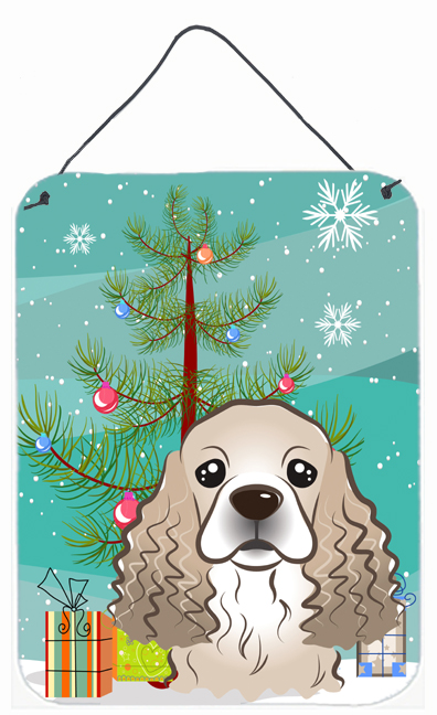 Christmas Tree And Cocker Spaniel Wall and Door Hanging Prints