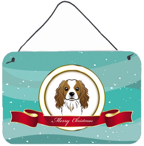 Cavalier Spaniel Merry Christmas Wall and Door Hanging Prints