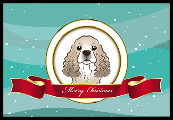 Cocker Spaniel Merry Christmas Indoor & Outdoor Mat