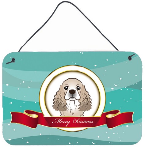 Cocker Spaniel Merry Christmas Wall and Door Hanging Prints