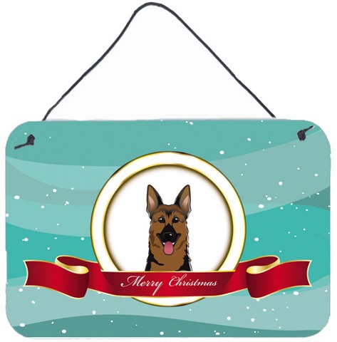 German Shepherd Merry Christmas Wall and Door Hanging Prints