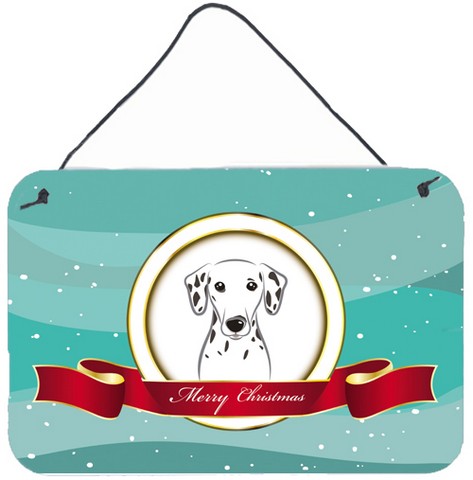 Dalmatian Merry Christmas Wall and Door Hanging Prints