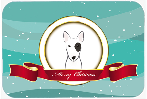 BB1519MP Bull Terrier Merry Christmas Mouse Pad- Hot Pad & Trivet
