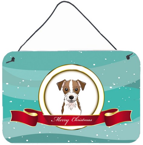 Jack Russell Terrier Merry Christmas Wall and Door Hanging Prints