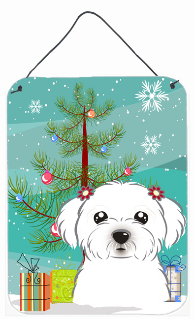 Christmas Tree And Maltese Wall and Door Hanging Prints