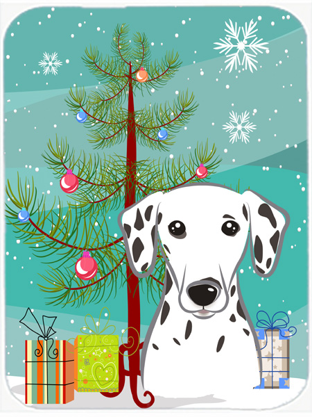 Christmas Tree And Dalmatian Mouse Pad, Hot Pad & Trivet