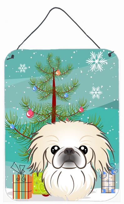 Christmas Tree And Pekingese Wall and Door Hanging Prints