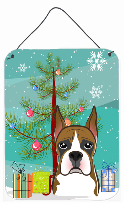 Christmas Tree And Boxer Wall and Door Hanging Prints