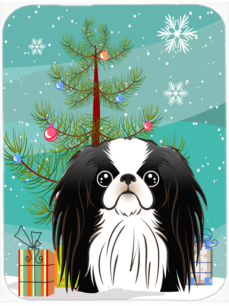 Picture of Carolines Treasures BB1602LCB Christmas Tree And Japanese Chin Glass Cutting Board- Large