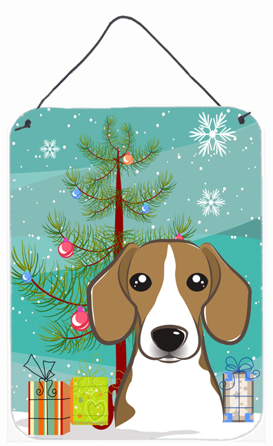 Christmas Tree And Beagle Wall and Door Hanging Prints