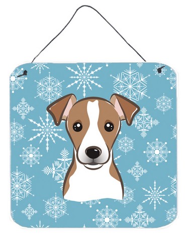 Snowflake Jack Russell Terrier Wall and Door Hanging Prints