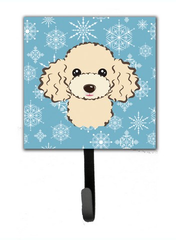 Snowflake Buff Poodle Leash & Key Holder