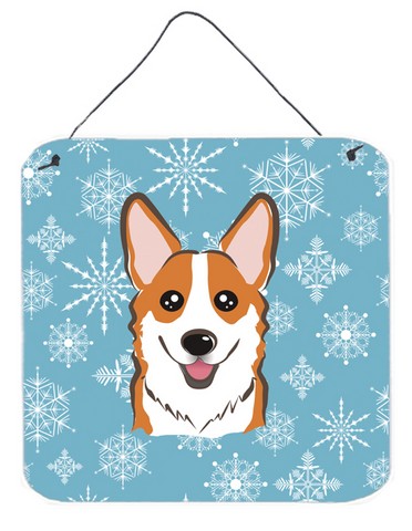 Snowflake Red Corgi Wall and Door Hanging Prints