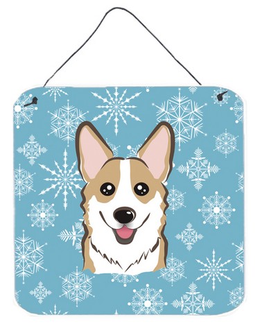 Snowflake Sable Corgi Wall and Door Hanging Prints