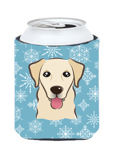 Snowflake Golden Retriever Can & Bottle Hugger