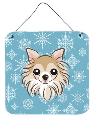 Snowflake Chihuahua Wall and Door Hanging Prints
