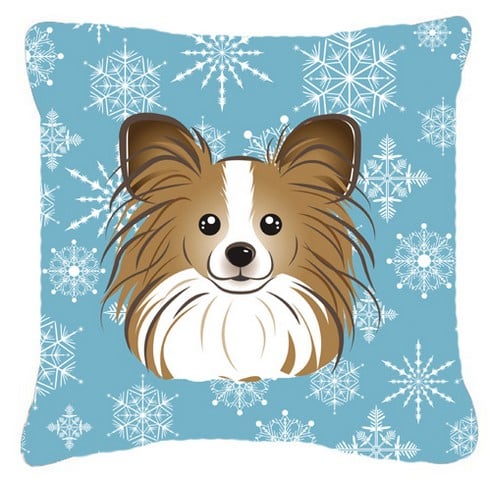 Snowflake Papillon Fabric Decorative Pillow
