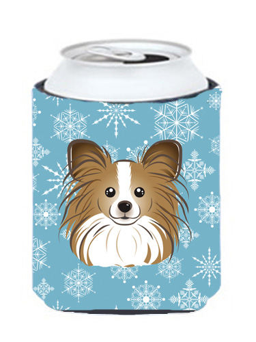 Snowflake Papillon Can & Bottle Hugger