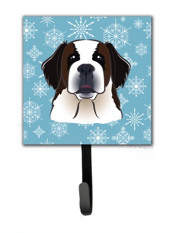 Snowflake Saint Bernard Leash & Key Holder
