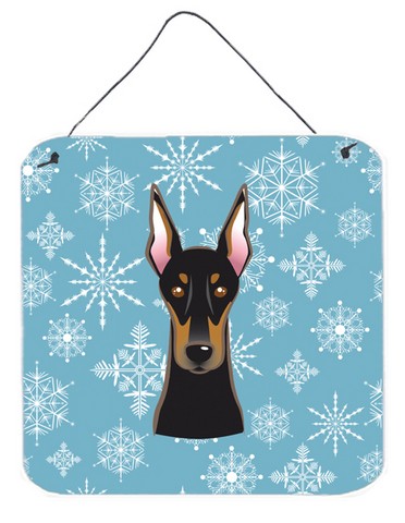 Snowflake Doberman Wall and Door Hanging Prints