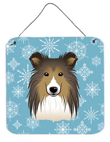 Snowflake Sheltie Wall and Door Hanging Prints