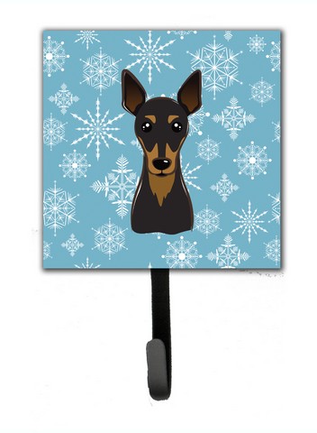 Snowflake Min Pin Leash & Key Holder